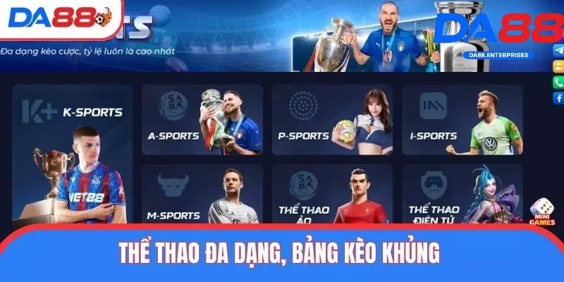 Trang Chủ 18 Sảnh thể thao DA88